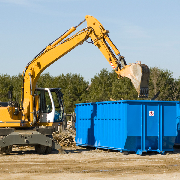 are there any restrictions on where a residential dumpster can be placed in Goofy Ridge